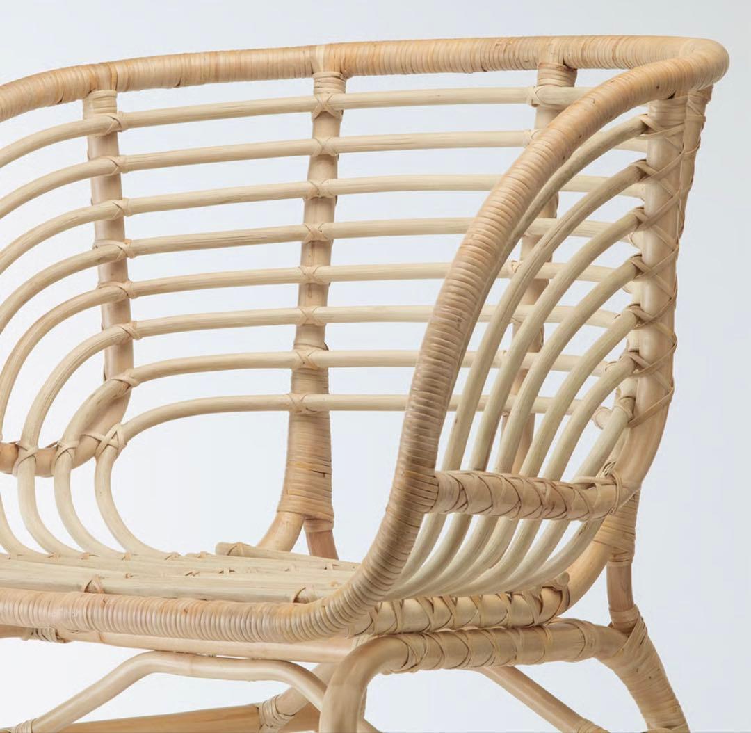 IKEA BUSKBO ブスクボー　パーソナルチェア,籐　発送OK、引き取り値引