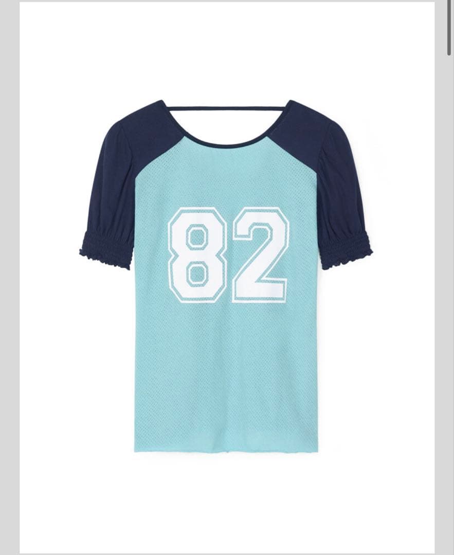 トップス faerie pad shoulder raglan half top