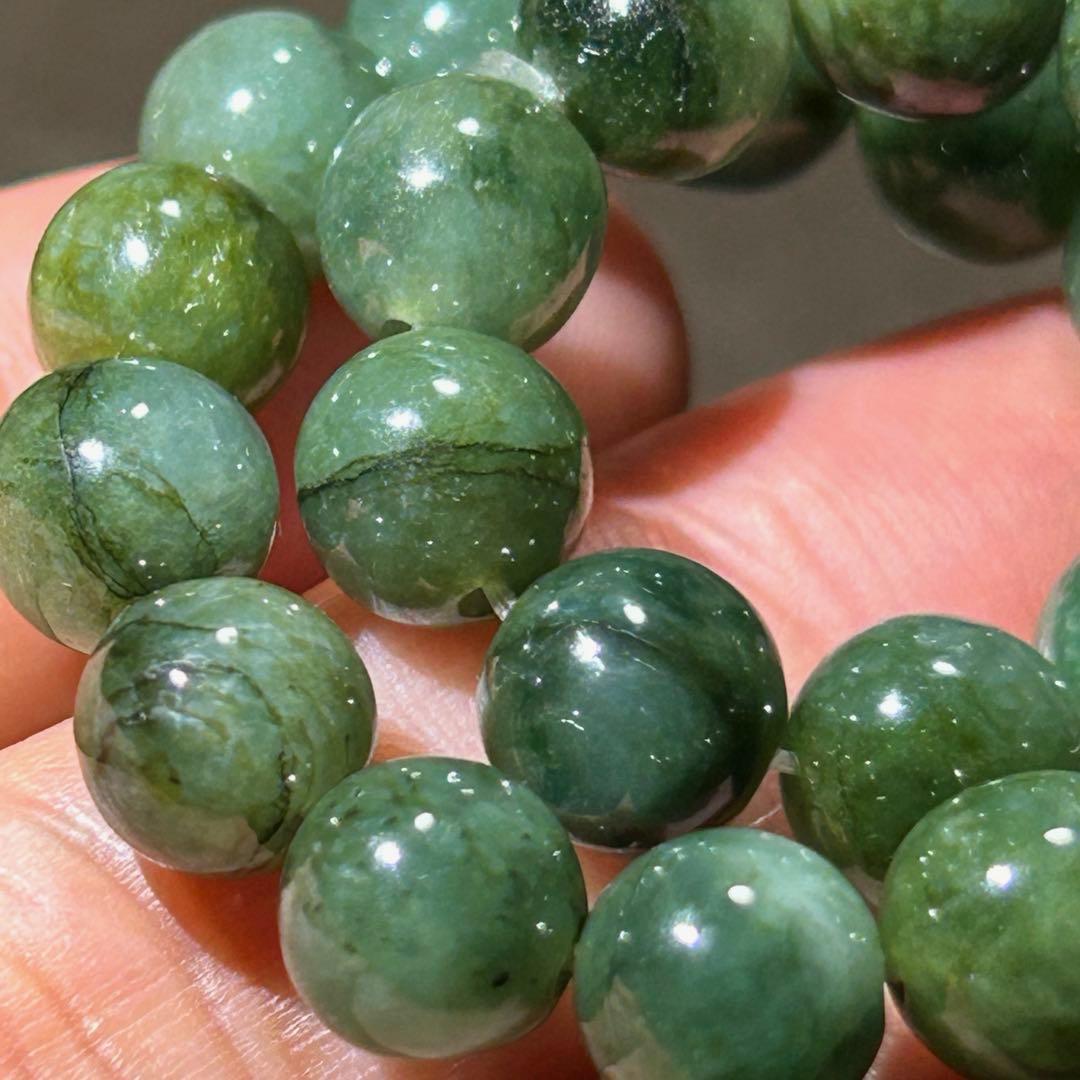 ☆ ペガサス様！翡翠　ジェダイト　ブレス 財福大黒宝珠⑤