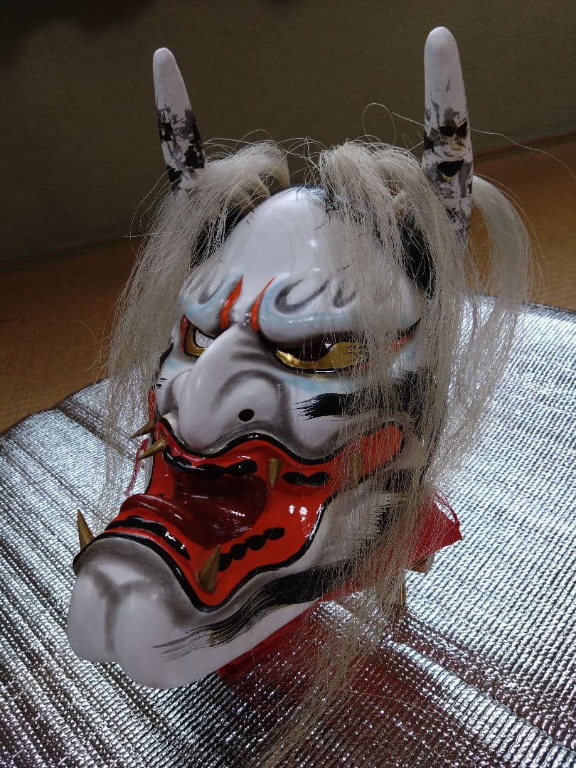 石見神楽面　神楽面　十羅