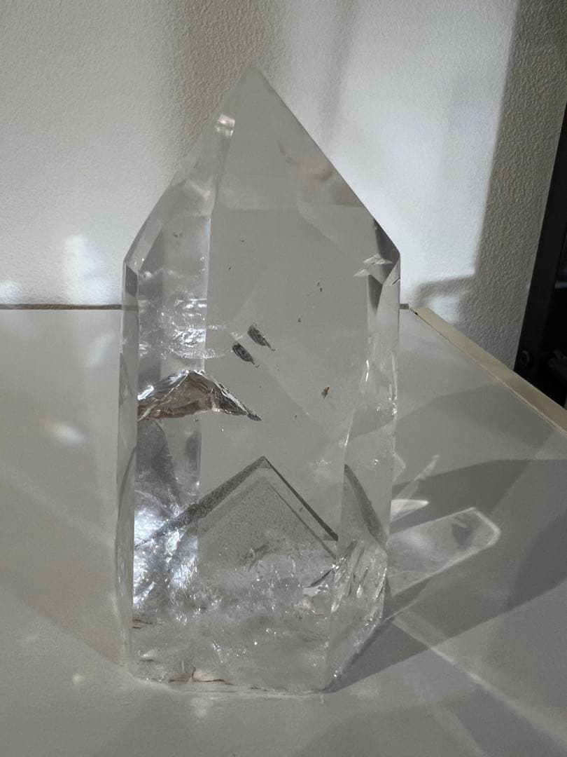 ファントム 六角柱 ポイント 水晶 天然石 虹 レインボー