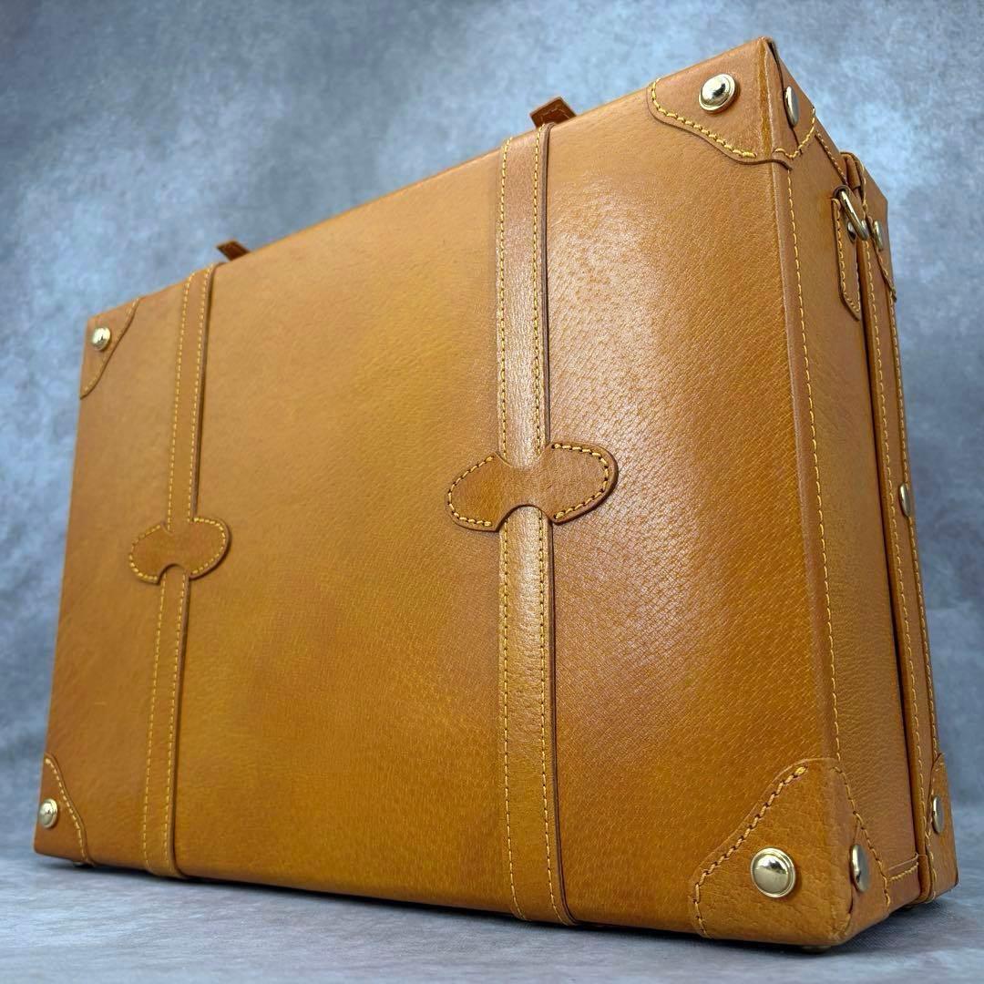 【良品✨】シフレ ユーラシア 2way トランクバッグ ショルダー キャメル