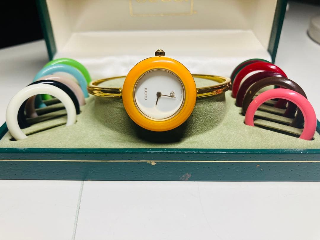 【稼働品】GUCCI チェンジベゼル　時計