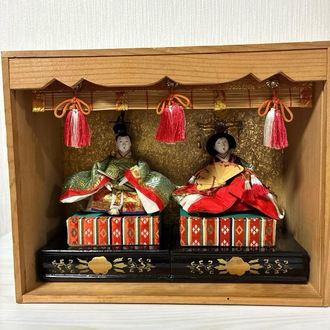 雛人形　ミニ親王飾り　昭和レトロ　アンティーク
