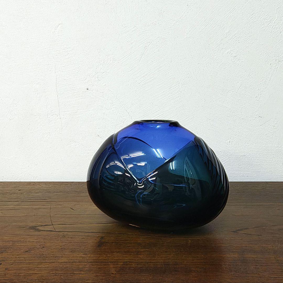 【Beranek】ガラス 花瓶 フラワーベース ミッドセンチュリー