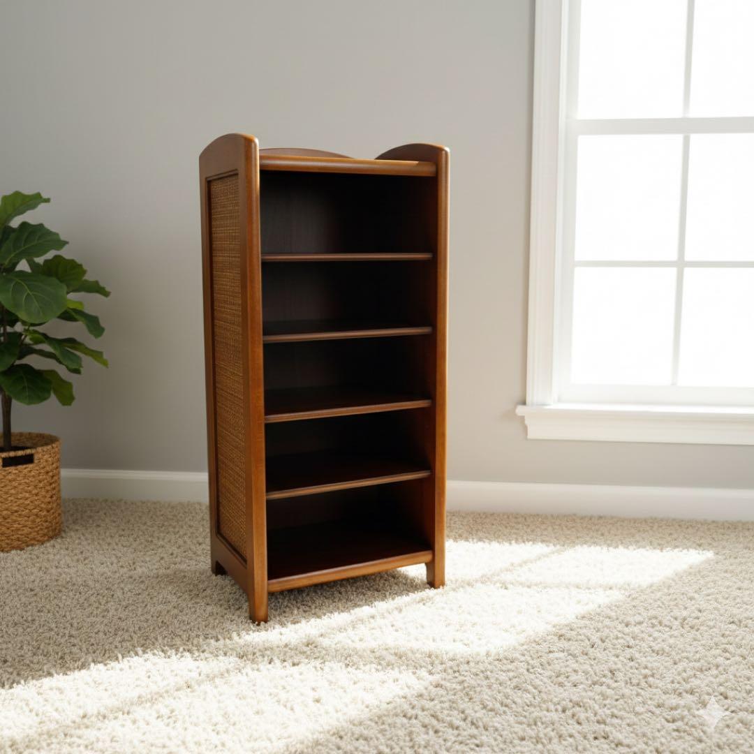 【karimoku／カリモク】 ラタン 5段 シューズラック・スリッパラック