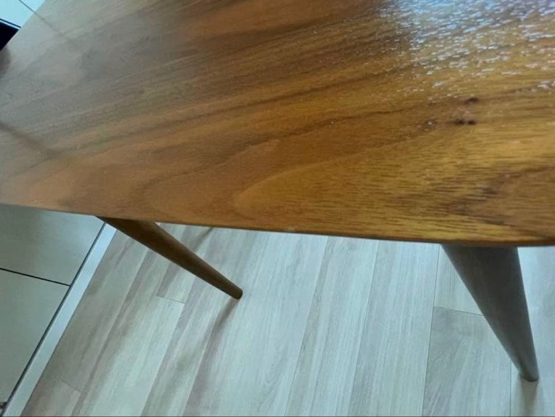 天然木ダイニングテーブル 木製 北欧 ウォールナット カフェ