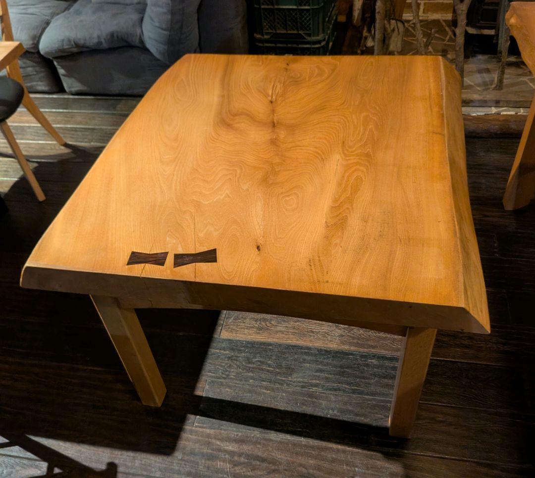 【高級】ケヤキ／一枚板／ダイニングテーブル