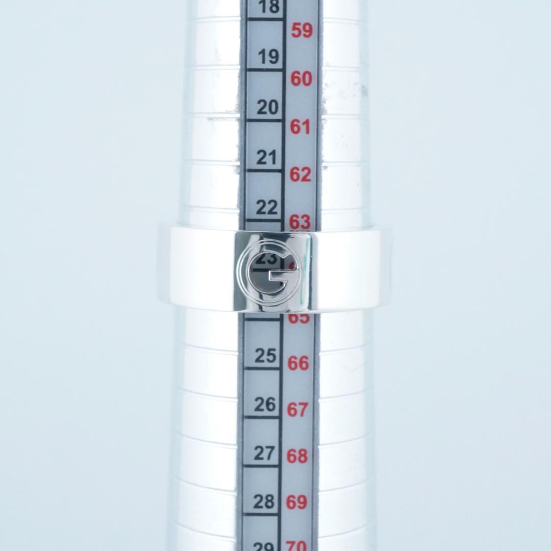 新品仕上 グッチ SV925 リング　G ロゴ　２５号