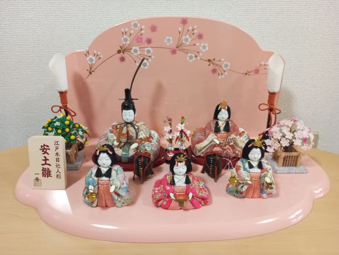 江戸木目込人形◆安土雛◆一秀◆ひな祭り 雛人形セット