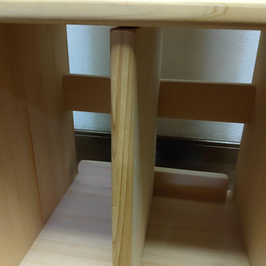 木遊舎 ひのき学び楽（まなびラック）大　完成品でお届け 収納棚　送料無料