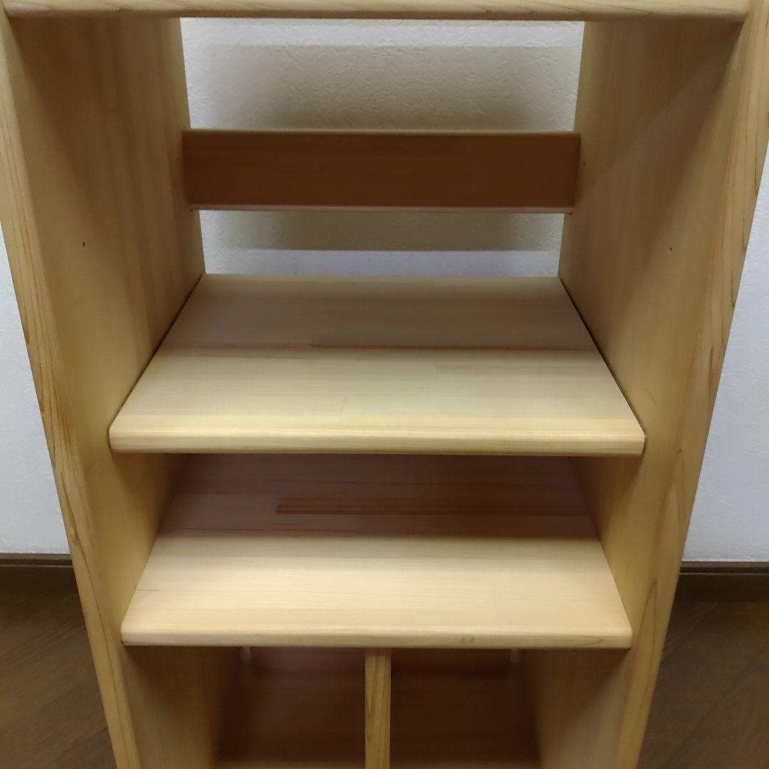 木遊舎 ひのき学び楽（まなびラック）大　完成品でお届け 収納棚　送料無料