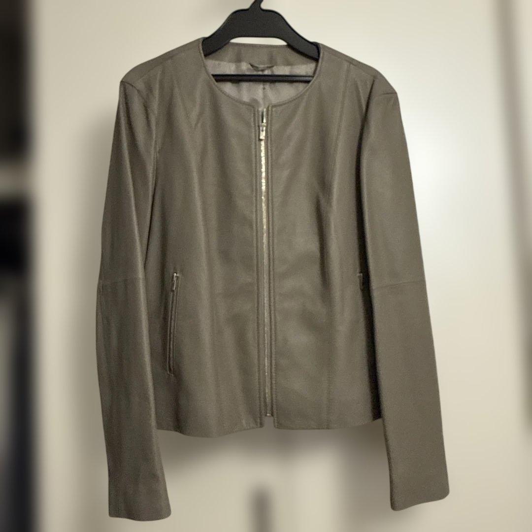 ANAYI グレー レザーアウター サイズ38
