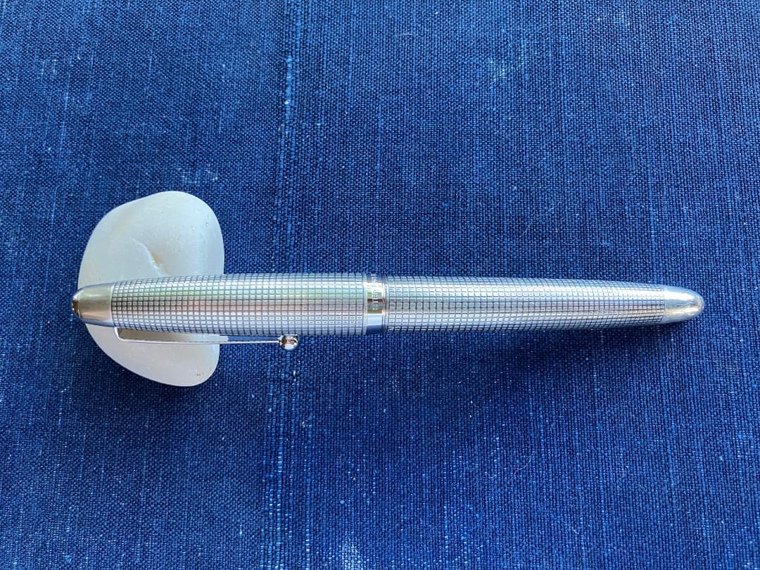 PILOTパイロット万年筆 シルバーン 格子＜ぺン先：F＞