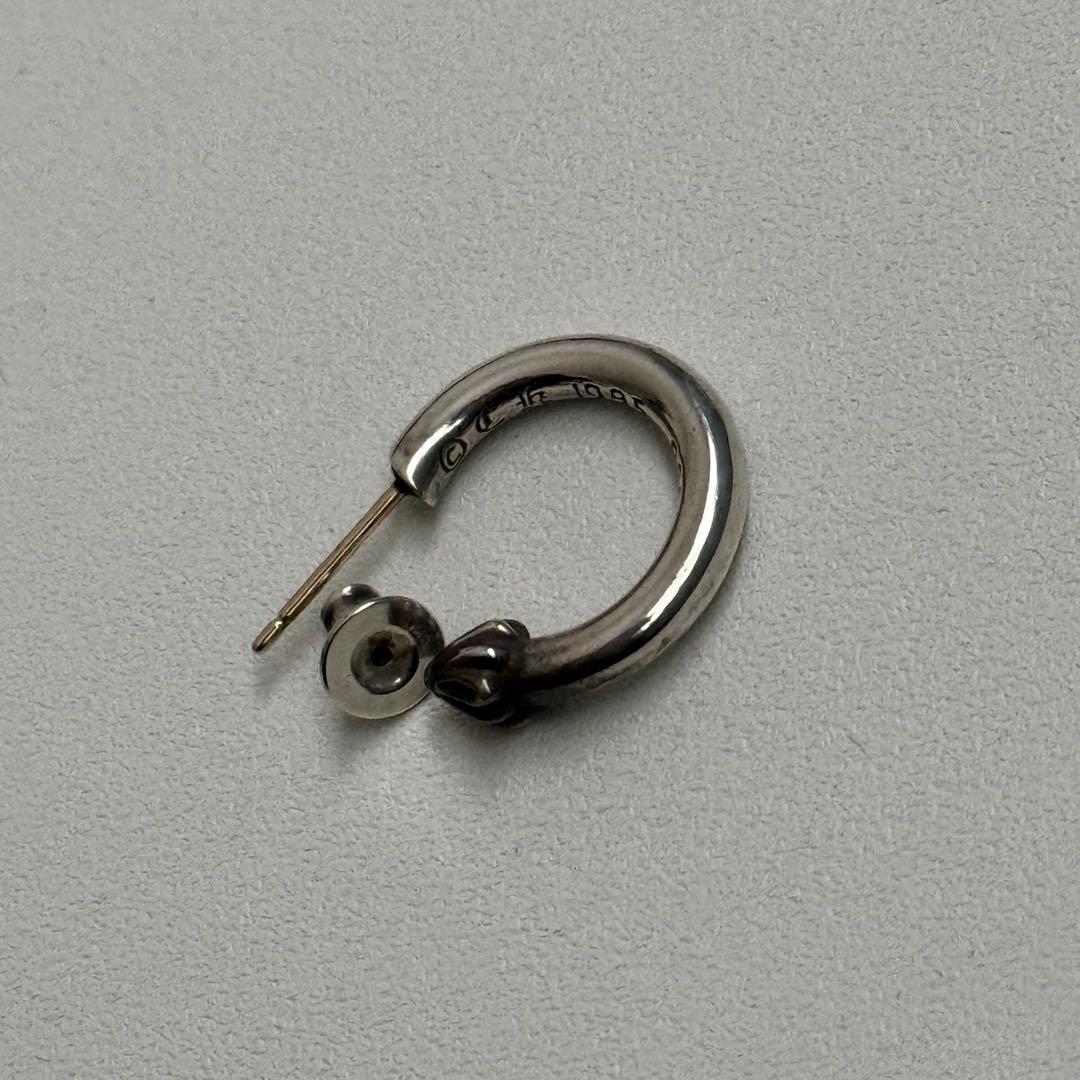 クロムハーツ プレーンフープイヤリング 超美品 確実正規品 インボイス付