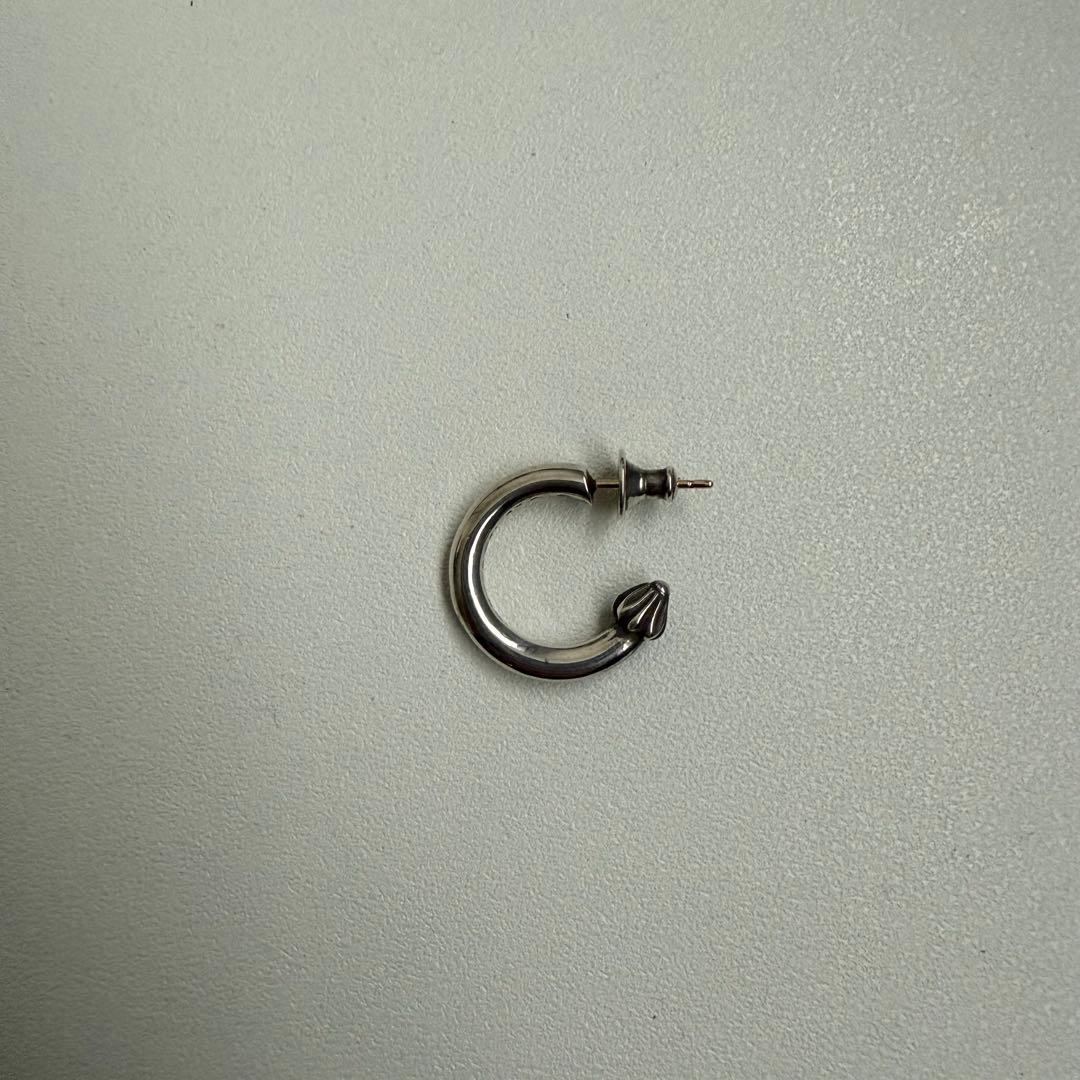 クロムハーツ プレーンフープイヤリング 超美品 確実正規品 インボイス付