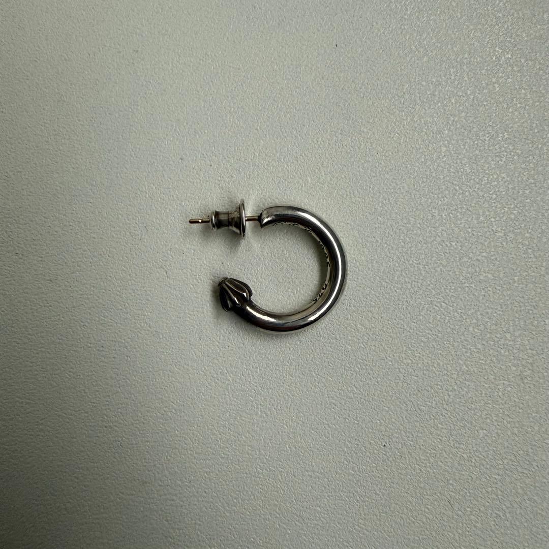 クロムハーツ プレーンフープイヤリング 超美品 確実正規品 インボイス付