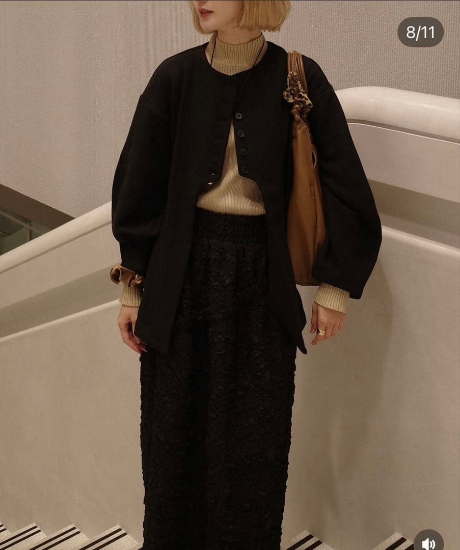 トップス Eaphi BUSTIER LINE RIB KNIT