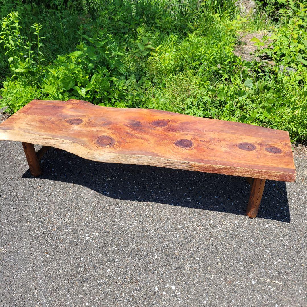 希少 【極厚40mm以上】ビンテージ 無垢 木材 一枚板 センターテーブル