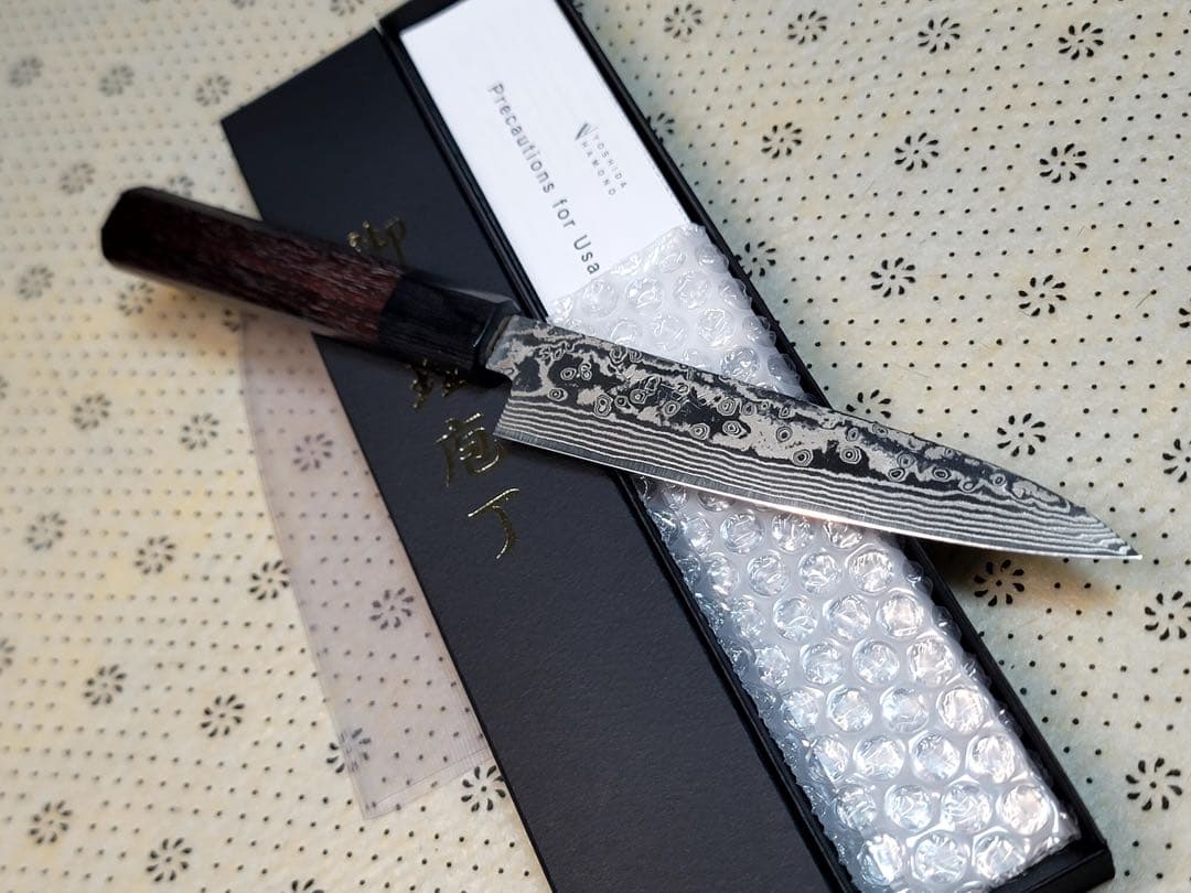 吉田刃物　ダマスカス　zdp189 ペティナイフ150mm