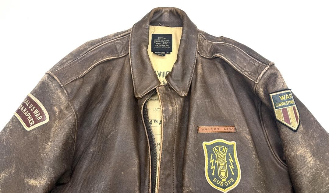 ★AVIREX アヴィレックス A-2 フライトジャケット レザー