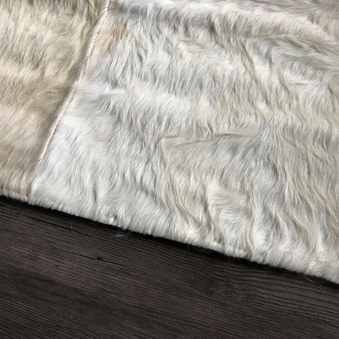 牛 ラグ ラグマット 皮 パッチワーク 絨毯 157x237cm ①