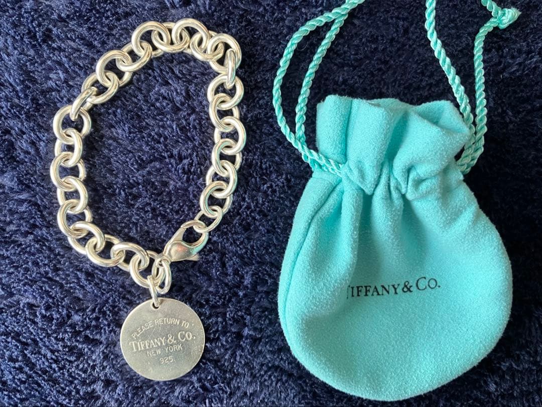 【お正月セール】OLD Tiffany & Co. 925チェーンブレスレット