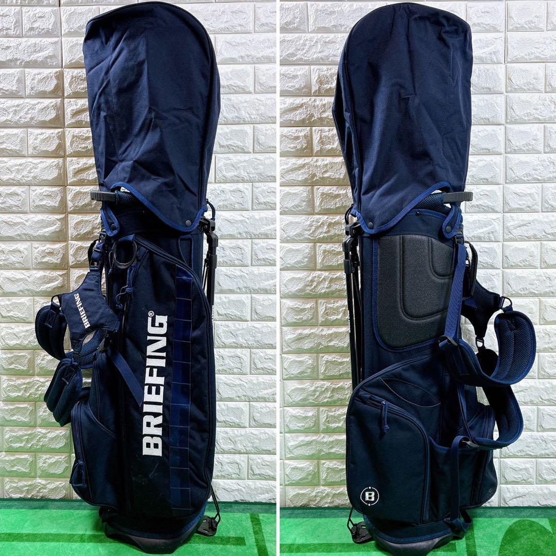 BRIEFING CR-4 キャディバッグ 軽量スタンド式 ネイビー ゴルフ