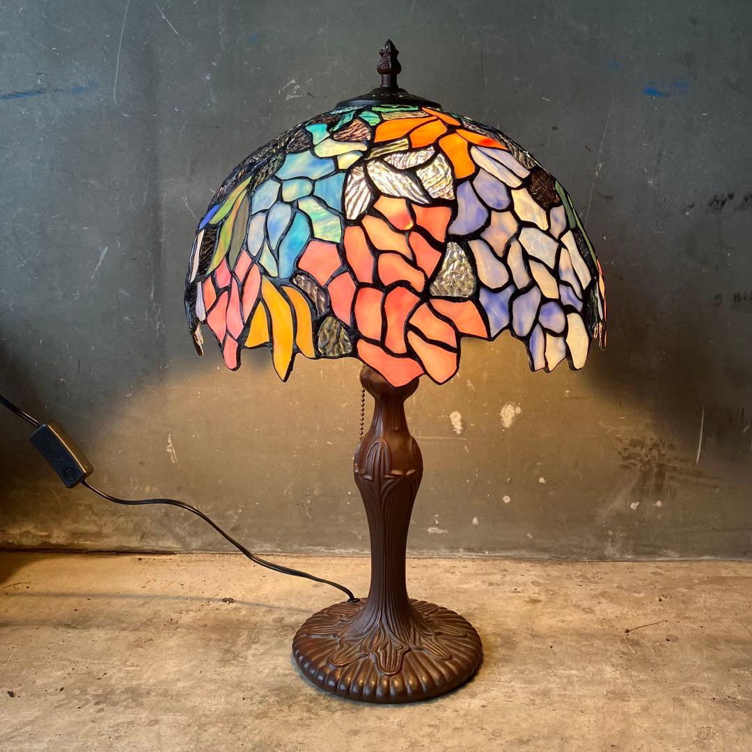 ステンドグラス ライト H49cm ステンドガラス ランプ アンティーク