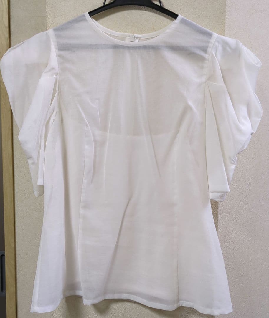 シーニュ オーガンジートップス ホワイト サイズ0