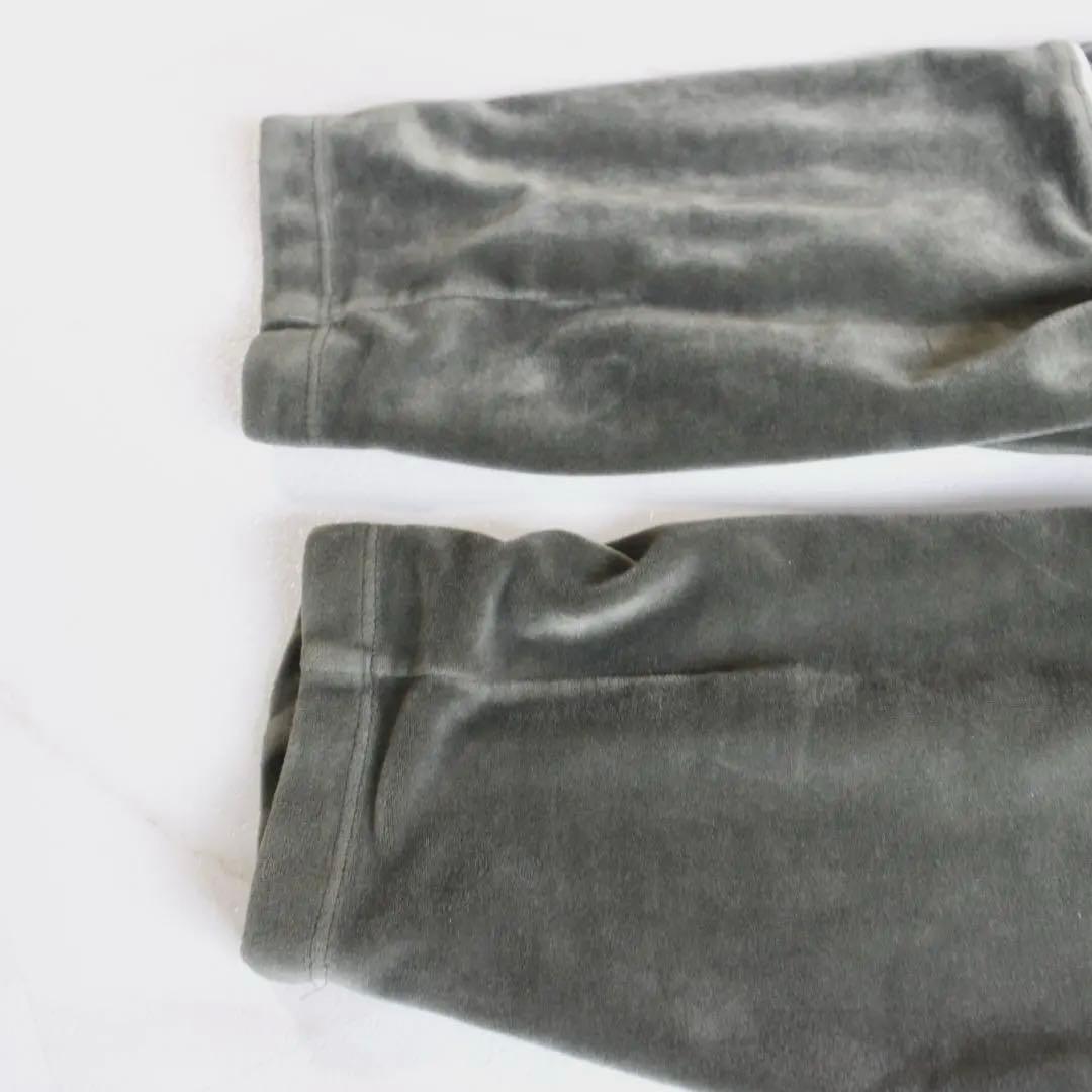 adidas トラックジャケット Lサイズ グリーン ベロア トレフォイル