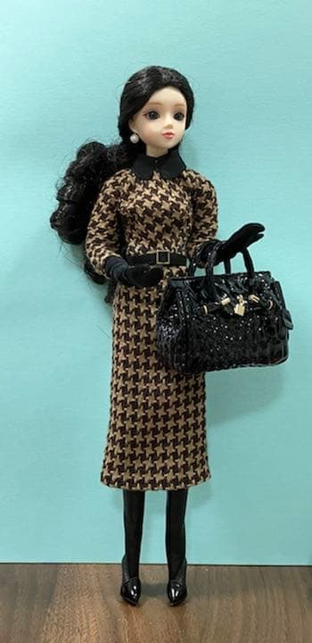 ★ハンドメイド★ ミニチュア クロコダイル風 バッグ  ドールアウトフィット