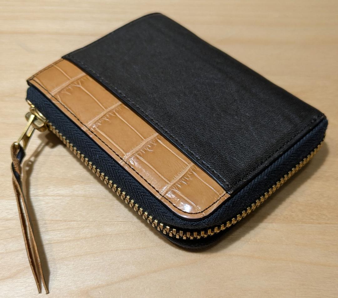 Lightning 池田工芸 財布 ヌメ クロコ 馬革 茶芯 ウォレット 本革