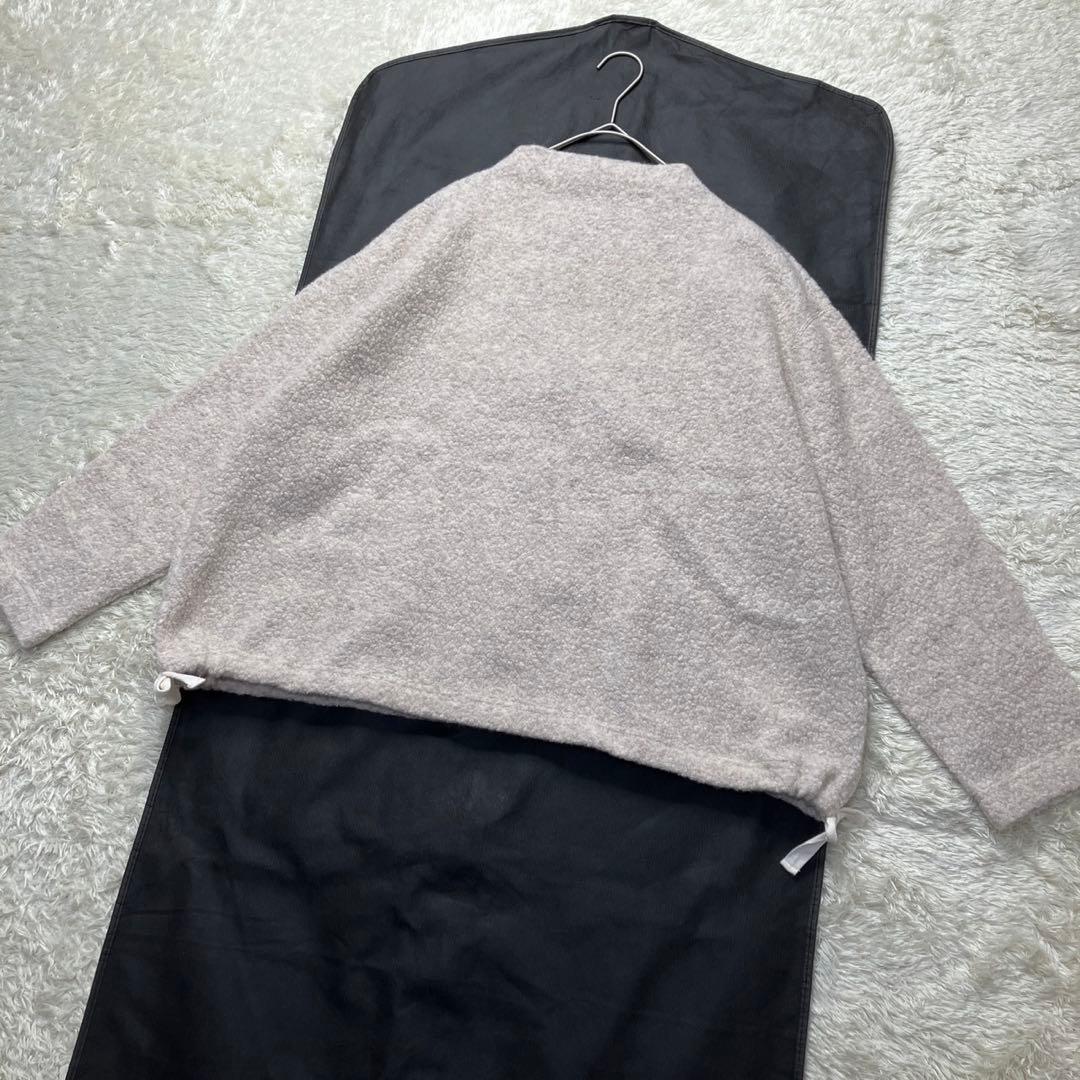 美品✨24AW かぐれ　ボアプルオーバー　ボトルネック　ベージュ　FREE