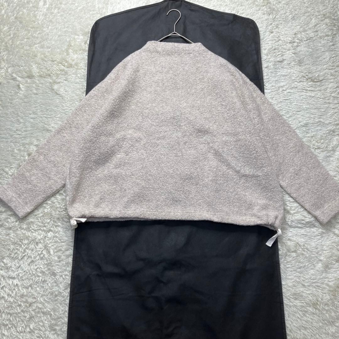 美品✨24AW かぐれ　ボアプルオーバー　ボトルネック　ベージュ　FREE