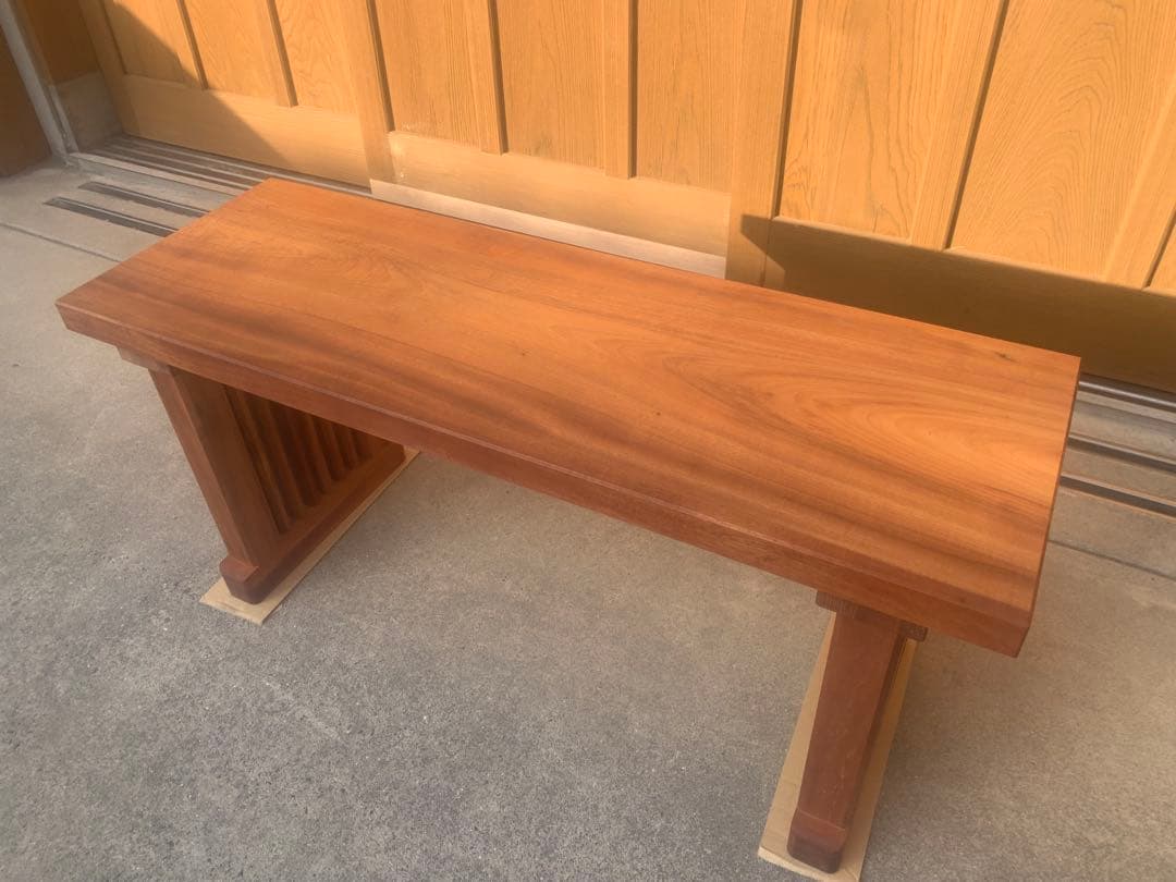 A:﨓の木(タブ)〜ベンチ(高さ455㎜)サイドテーブル、飾り棚✨重厚ワイルド✨