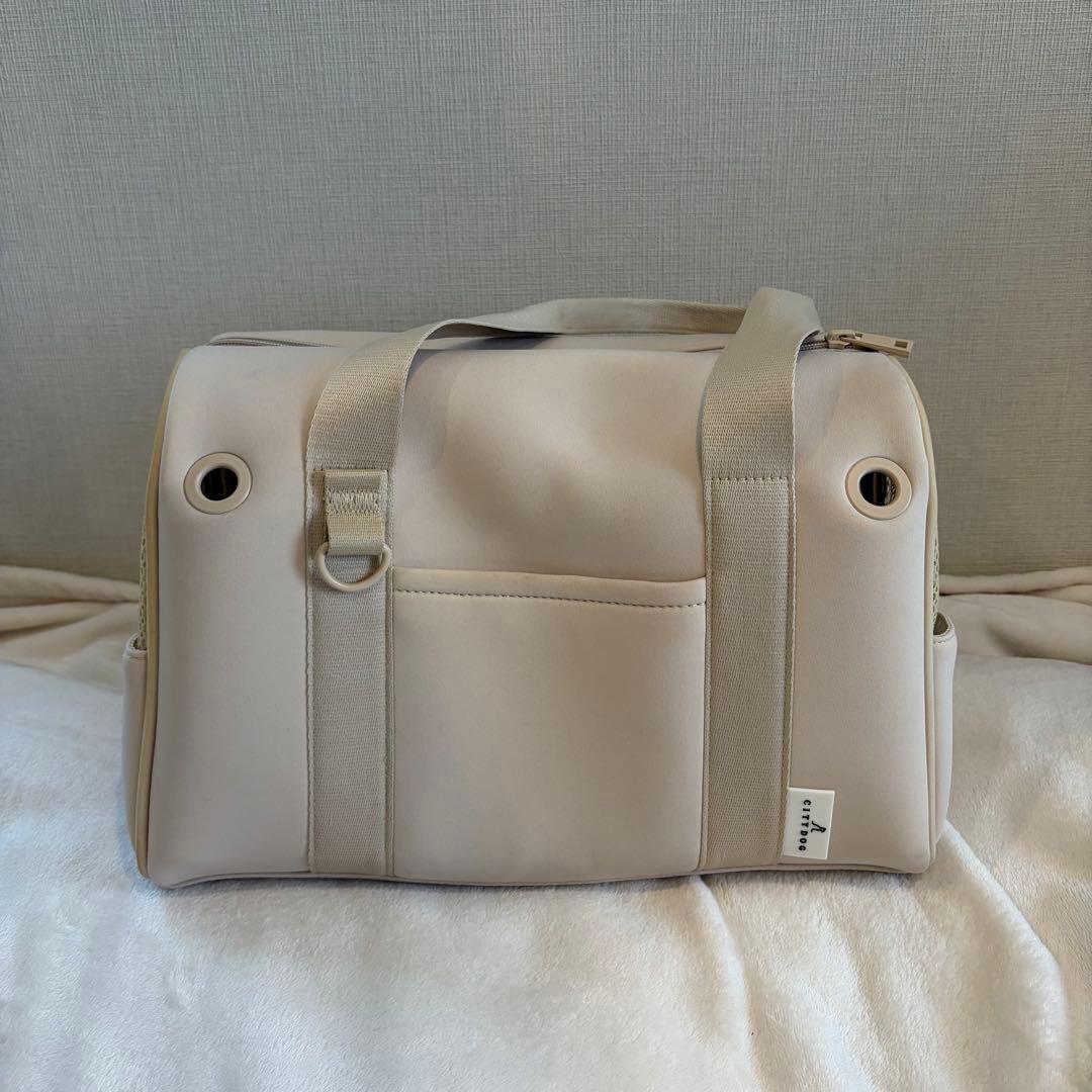 city dogネオプレーンボストンキャリー,Sサイズ,オフホワイト