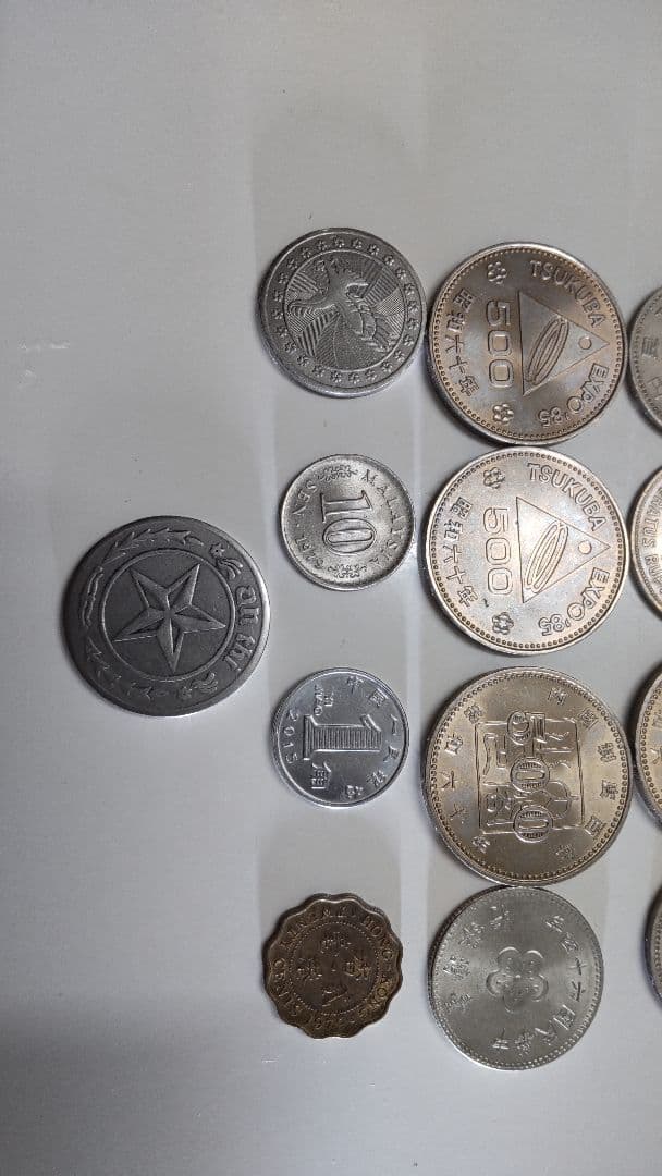 外国、記念硬貨japan,hongkong,malaysia,