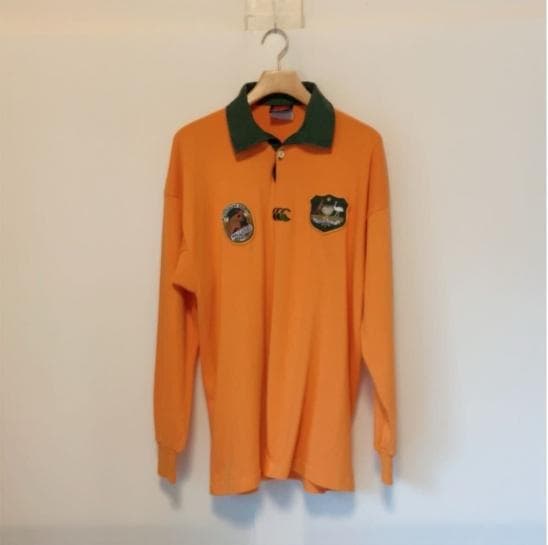 ☆ オーストラリア製 90s カンタベリー ワラビーズ ラガーシャツ サイズM