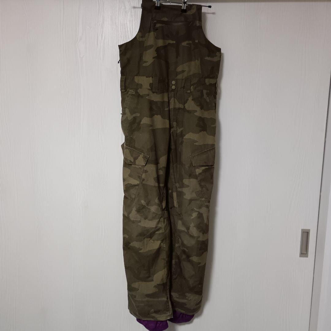 バートン　ウェア　L　黒　ビブパンツ　セット　上下　スノボー　迷彩