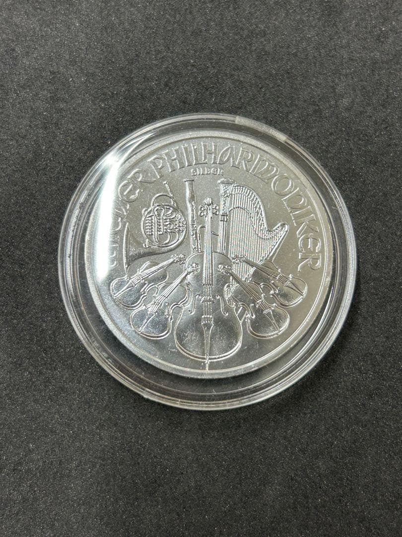 ウィーンフィルハーモニー 2021年1オンス 銀貨　本物保証ケース付き　②