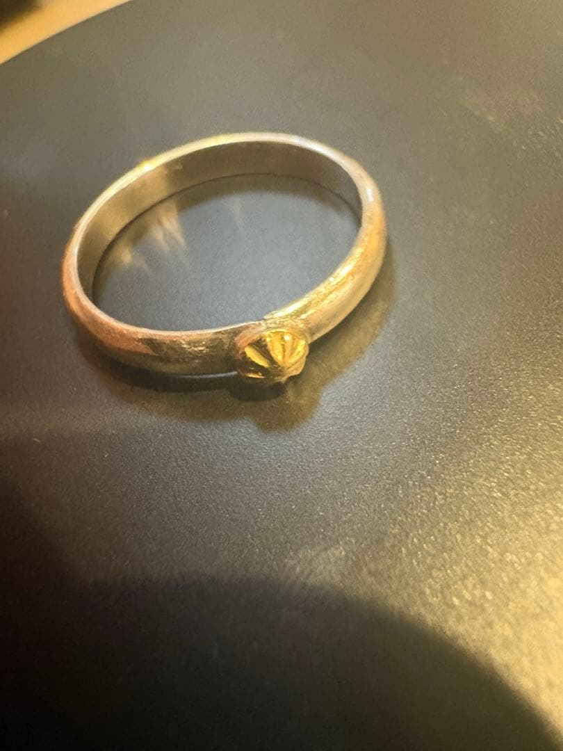 ナバホ族 18k ドロップリング アーノルドグッドラック作