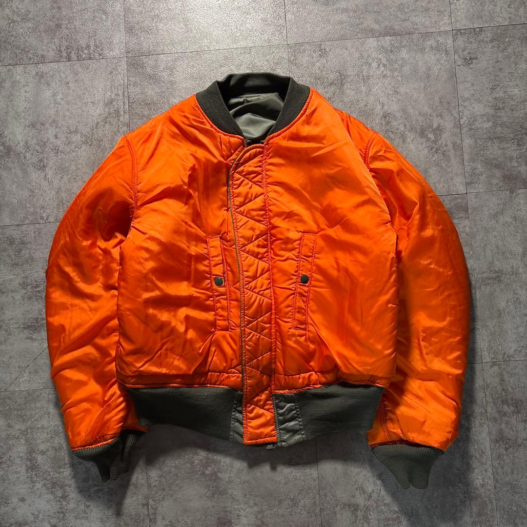 ジャケット・アウター vtg alpha ma-1 flight jacket scovill usa