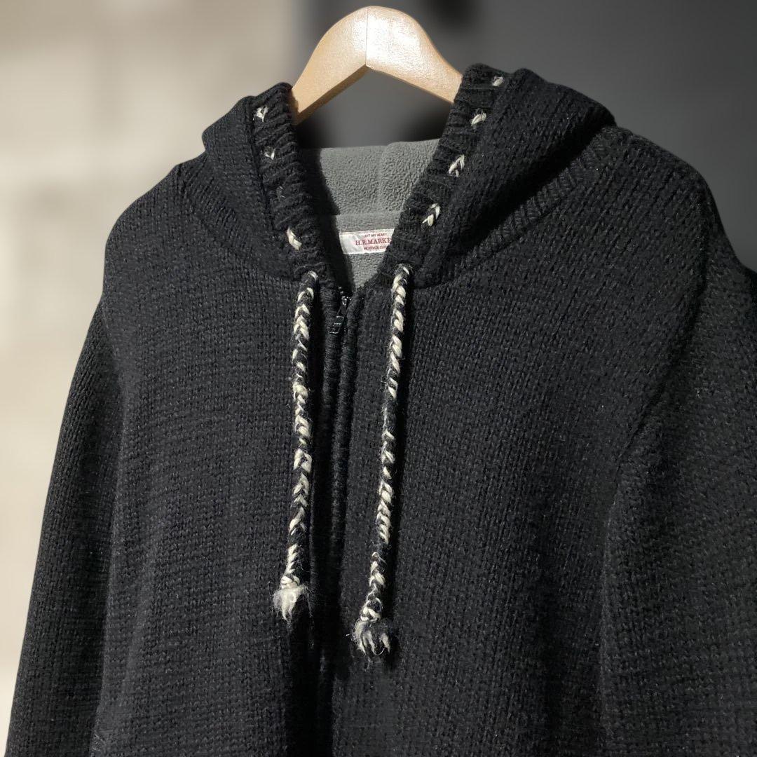 H.R.MARKET ハリウッドランチマーケット ウールフルジップパーカー L