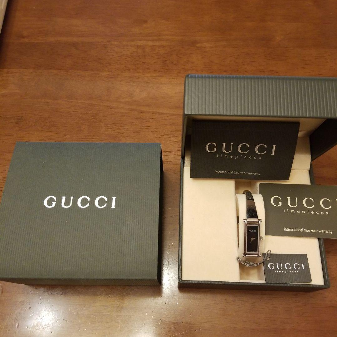 【すべて揃って美品】GUCCI＊ バングルウオッチ1500L