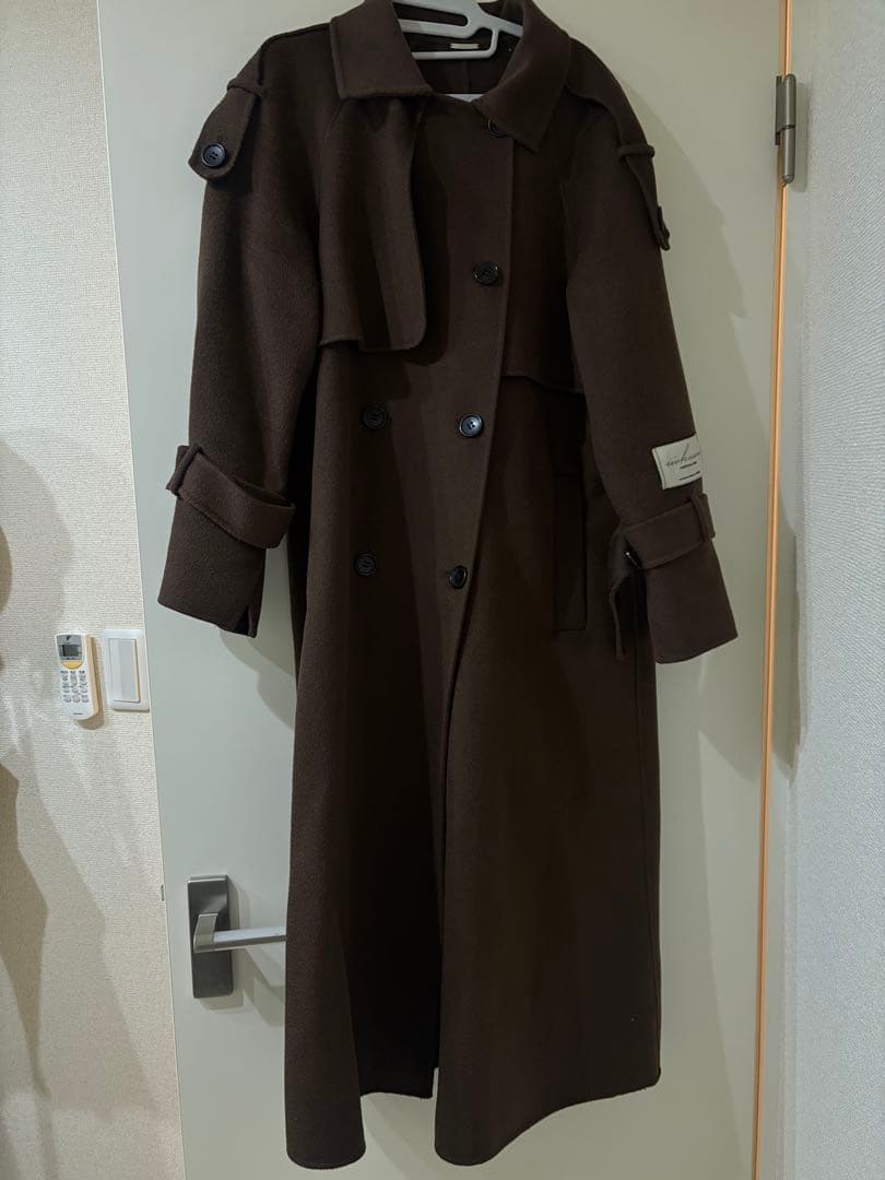 snidel ブラウンカシミアブレンド ロングコート