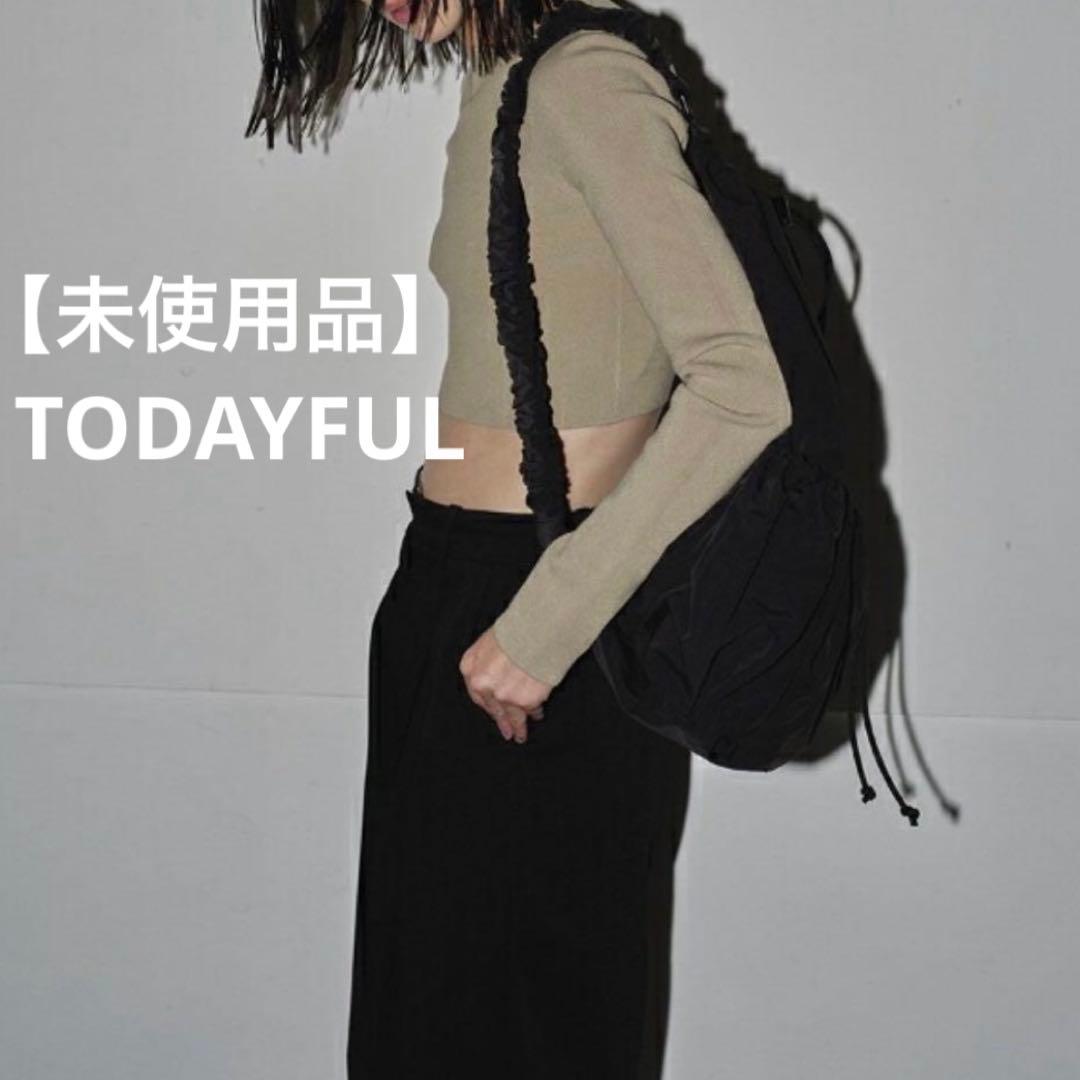 【未使用品】todayful Nylon Gather Bag リュック 黒