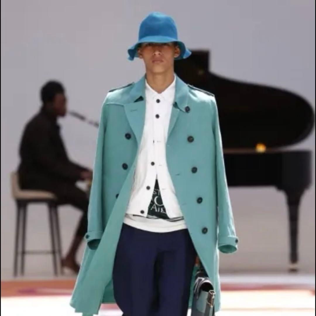 バーバリー　Burberry プローサム　リネンコートEngland製