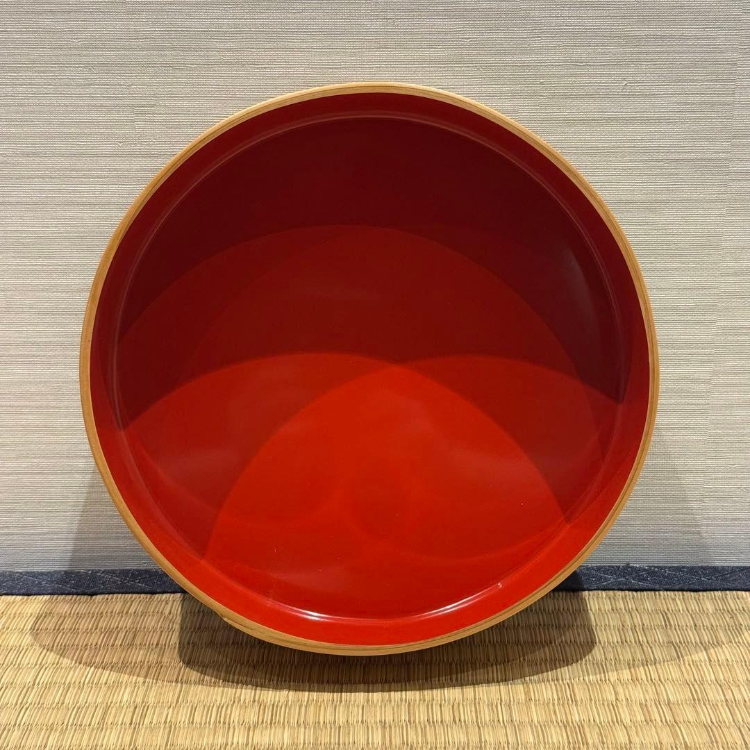 未使用 大館工芸社 曲げわっぱ 三段重 重箱 内朱 弁当箱 秋田杉 菓子器