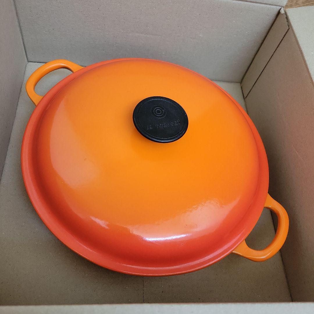 LE CREUSET オレンジ 丸型フライパン